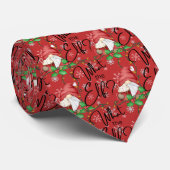 wat is het elf - kerst - stropdas ? (Opgerold)