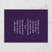 Wat is het favoriete gereedschap van de kerstman?  feestdagenkaart (Achterkant)