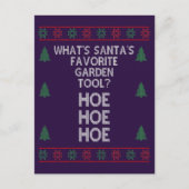 Wat is het favoriete gereedschap van de kerstman?  feestdagenkaart (Voorkant)