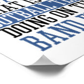 Wat is het Football Team Band Field Drumline Poster (Hoek)