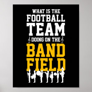 Wat is het Football Team Band Field Drumline Poster