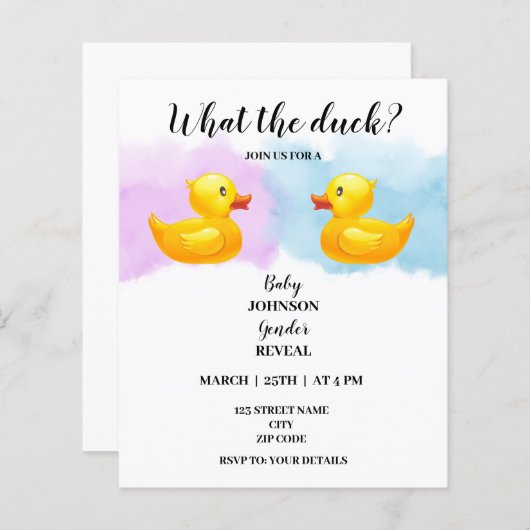 Wat is het geslacht van de eend? (Voorkant / Achterkant)