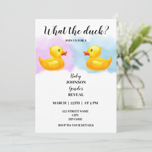 Wat is het geslacht van de eend? kaart (Staand voorkant)