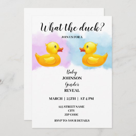 Wat is het geslacht van de eend? kaart (Voorkant / Achterkant)