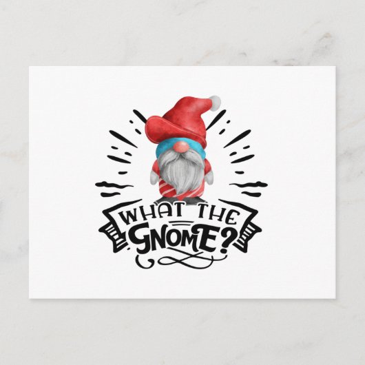 Wat is het grappige kerstfeest in Gnome? Briefkaart (Voorkant)