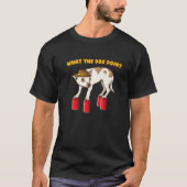Wat is het grappige verhaal van de hond t-shirt (Voorkant)