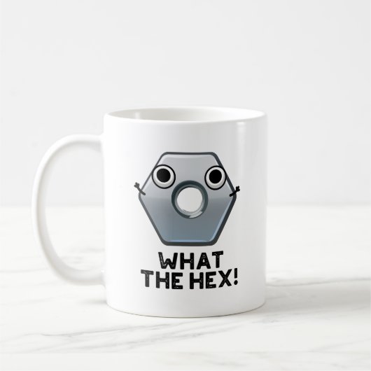 Wat is het hex Funny Hexagon-platform Koffiemok (Links)