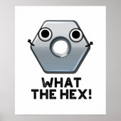 Wat is het hex Funny Hexagon-platform Poster (Voorkant)