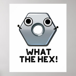 Wat is het hex Funny Hexagon-platform Poster