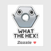 Wat is het hex Funny Hexagon-platform Sticker (Vel)