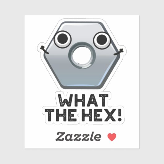 Wat is het hex Funny Hexagon-platform Sticker (Vel)