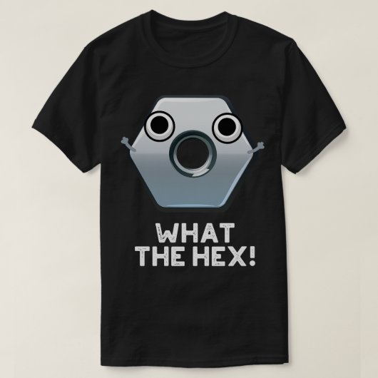 Wat is het hex Funny Hexagon-platform T-shirt (Design voorkant)