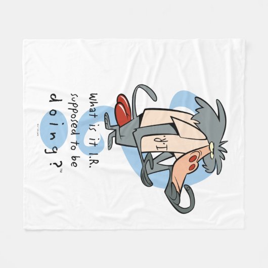 Wat is het I.R. dat moet doen?™ Fleece Deken (Voorkant (Horizontaal))
