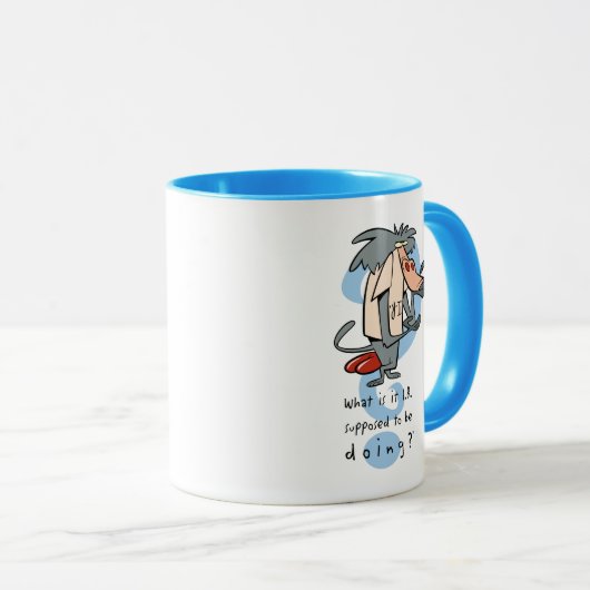 Wat is het I.R. dat moet doen?™ Mok (Voorkant rechts)