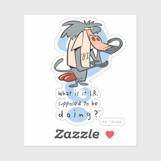 Wat is het I.R. dat moet doen?™ Sticker (Vel)