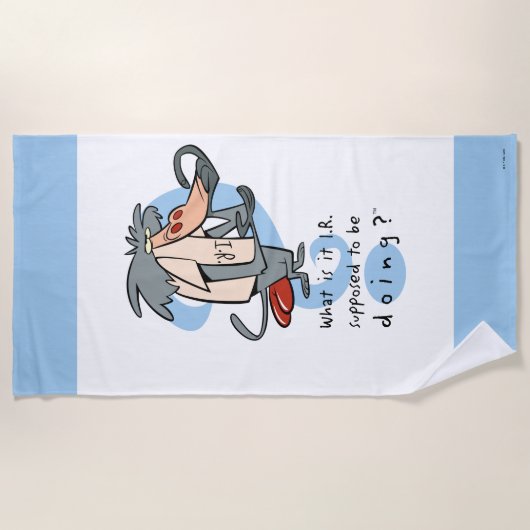 Wat is het I.R. dat moet doen?™ Strandlaken (Voorkant)