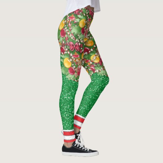 Wat is het leuk om een kerstboom te zijn leggings (Rechts)