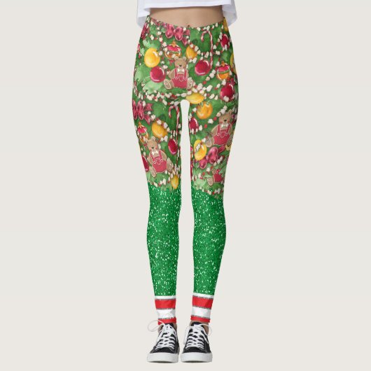 Wat is het leuk om een kerstboom te zijn leggings (Voorkant)