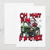 Wat is het leuk om Kerstmis boeren te berijden Aankondiging (Voorkant / Achterkant)