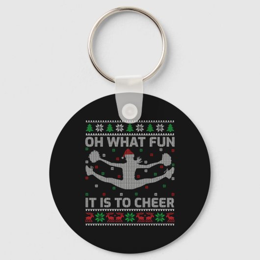 Wat is het leuk om lelijke cheerleading Chris toe Sleutelhanger (Voorkant)