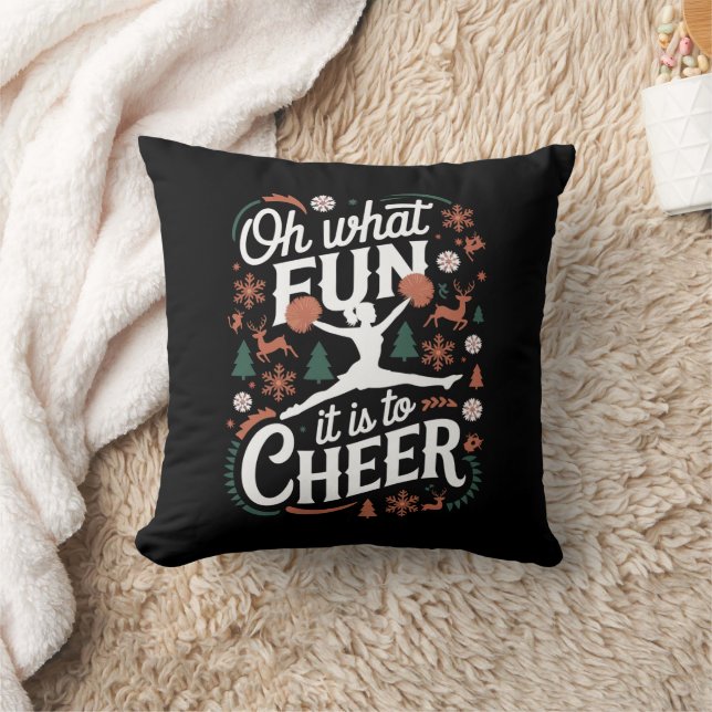 Wat is het leuk om lelijke cheerleading Kerstmis t Kussen (Deken)