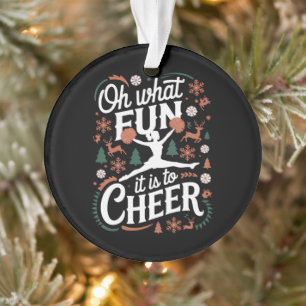 Wat is het leuk om lelijke cheerleading Kerstmis t Ornament