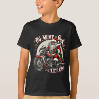 Wat is het leuk om met de motorfiets biker Sinterk T-shirt