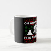 Wat is het leuk om met Kerstmis te fietsen Koffiemok (Voorkant links)