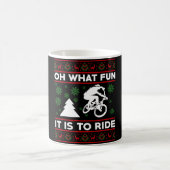 Wat is het leuk om met Kerstmis te fietsen Koffiemok (Center)