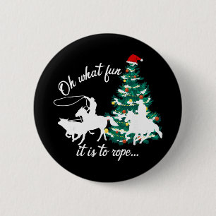 Wat is het leuk om te touwen Rodeo Western Cowboy Ronde Button 5,7 Cm
