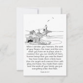 Wat is het man dat je aandachtig bent in de Schrif Notitiekaartje (Voorkant)