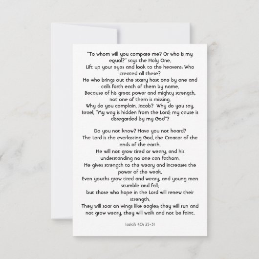 Wat is het man dat je aandachtig bent in de Schrif Notitiekaartje (Achterkant)