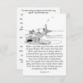 Wat is het man dat je aandachtig bent in de Schrif Notitiekaartje (Voorkant / Achterkant)