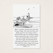 Wat is het man dat je aandachtig bent in de Schrif Visitekaartje (Voorkant)