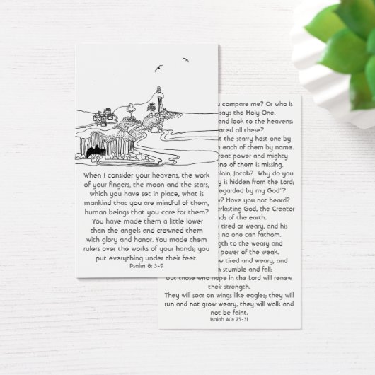 Wat is het man dat je aandachtig bent in de Schrif Visitekaartje (Bureau)