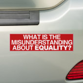 WAT IS HET MIßVERSTAND -.png Bumpersticker (Op auto)