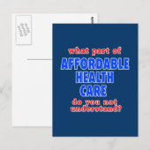 Wat is het onderdeel Betaalbare Gezondheidszorg da Briefkaart (Voorkant / Achterkant)