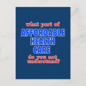 Wat is het onderdeel Betaalbare Gezondheidszorg da Briefkaart (Voorkant)