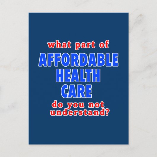 Wat is het onderdeel Betaalbare Gezondheidszorg da Briefkaart (Voorkant)