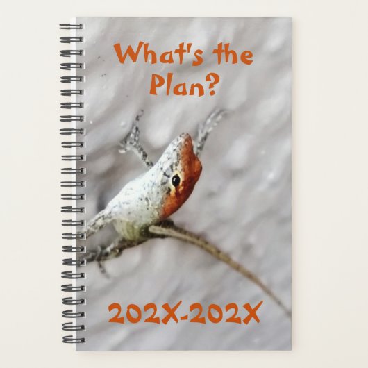 Wat is het plan Redhead Anole Lizard Fun Planner (Voorkant)