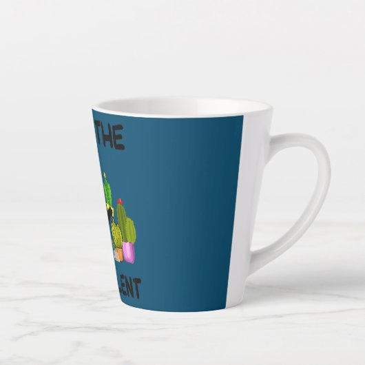 Wat is het Plant dat vrouwen grappig cactus maken? Latte Mok (Rechts)