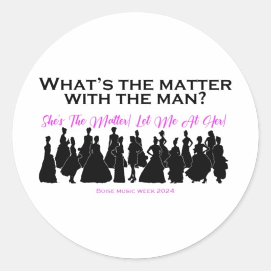 Wat is het probleem met de Mannen Sticker (Voorkant)