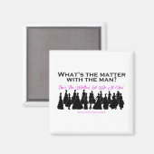 Wat is het probleem met de Mannen Sticker Magneet (Voorkant / Achterkant)