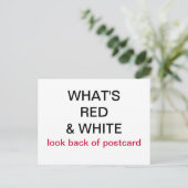 Wat is het Red & White Canada Flag Briefkaart? Briefkaart (Staand voorkant)
