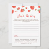 Wat is het verhaal spel, Berry Sweet Baby shower Kaart (Voorkant)