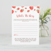 Wat is het verhaal spel, Berry Sweet Baby shower Kaart (Staand voorkant)