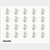 Wat is hop? Cartoon Rabbit Sticker (Vel)