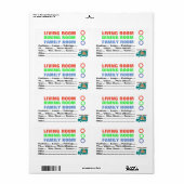 Wat is in de doos bewegende etiketten - Liv/Fam/DI (Full Sheet)