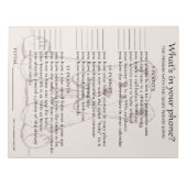 Wat is in uw Notitieblok van het Spel van het Baby (Voorkant)