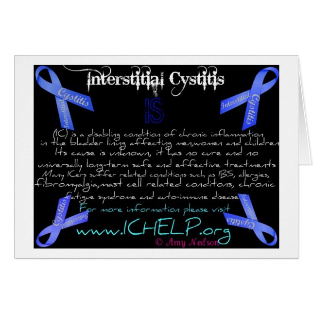 Wat is Interstitiële cystitis kaart (Voorkant Horizontaal)